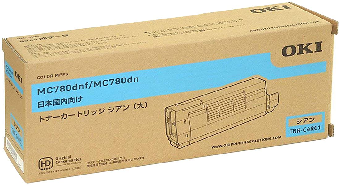 Amazon.co.jp: OKI トナーカートリッジTNR-C4RC1 シアン 純正品